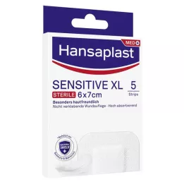 HANSAPLAST Pansement Sensitive stérile 6x7 cm, 5 pces