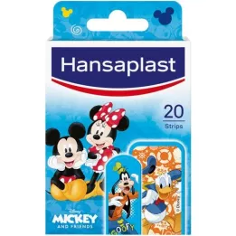HANSAPLAST Sparadraps pour enfants Mickey &amp; Friends, 20 pces