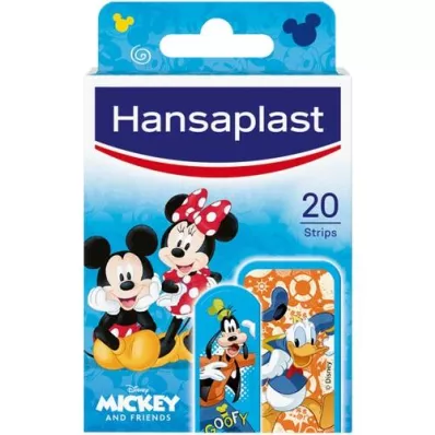 HANSAPLAST Sparadraps pour enfants Mickey &amp; Friends, 20 pces