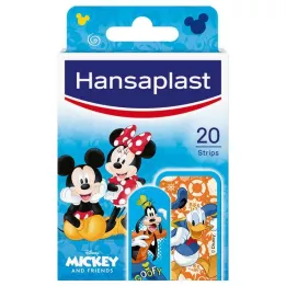 HANSAPLAST Sparadraps pour enfants Mickey &amp; Friends, 20 pces