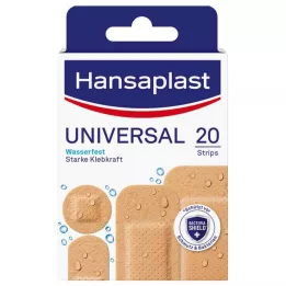 HANSAPLAST Pansement adhésif universel résistant à leau, 20 pièces