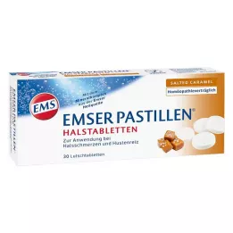 Emser Pastilles Tablettes de gorge au caramel salé, 30 pc