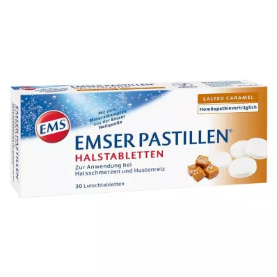 Emser Pastilles Tablettes de gorge au caramel salé, 30 pc