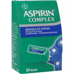ASPIRIN Complex Granulat-Sticks 500 mg/30 mg Gran, 10 pc