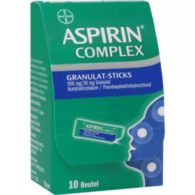 ASPIRIN Complex Granulat-Sticks 500 mg/30 mg Gran, 10 pc
