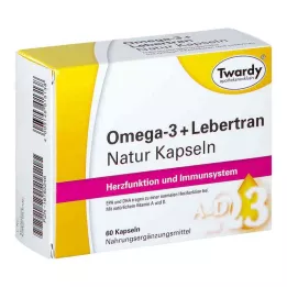 OMEGA-Gélules dhuile de foie de morue 3+ naturelle, 60 gélules