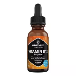VITAMIN B12 100 µg hautement dosée vegan gouttes, 50 ml