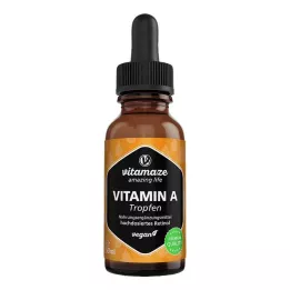 VITAMIN A 500 µg hautement dosé vegan gouttes, 50 ml