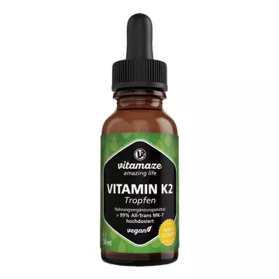 VITAMIN K2 MK7 gouttes hautement dosées vegan, 50 ml