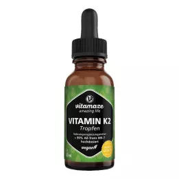 VITAMIN K2 MK7 gouttes hautement dosées vegan, 50 ml