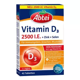 ABTEI Vitamine D3 2500 I.E. en comprimés, 42 comprimés