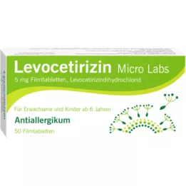LEVOCETIRIZIN Micro Labs 5 mg Comprimés pelliculés, 50 pc