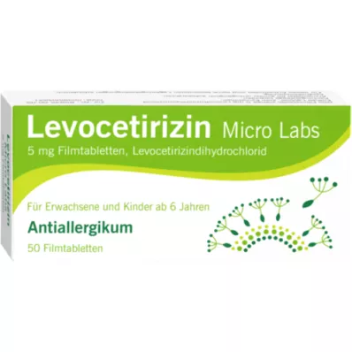 LEVOCETIRIZIN Micro Labs 5 mg Comprimés pelliculés, 50 pc