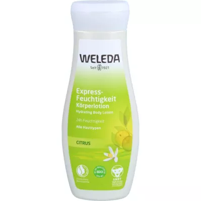 WELEDA Lotion hydratante express pour le corps au Citrus, 200 ml