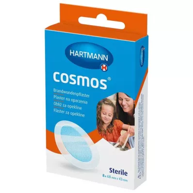 COSMOS Pansement pour brûlures 43x68 mm, 8 pces