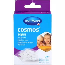 COSMOS aqua pansements adhésifs 3 tailles, 20 pces