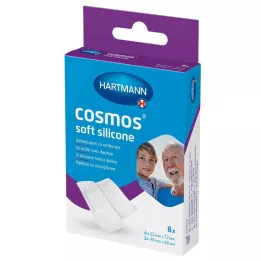 COSMOS soft silicone pansements adhésifs 2 tailles, 8 pces