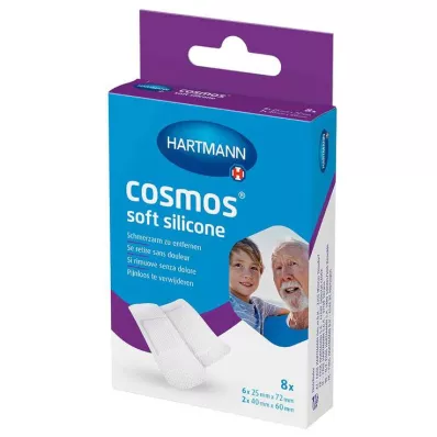 COSMOS soft silicone pansements adhésifs 2 tailles, 8 pces