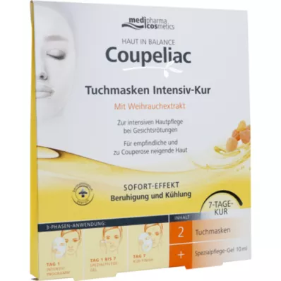 HAUT IN BALANCE Masques en tissu Coupeliac Cure intensive, 1 pc