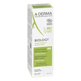 A-DERMA Crème de biologie riche dermatologique, 40 ml