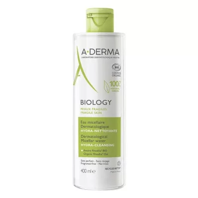 A-DERMA Biology Eau micellaire pour le visage, 400 ml