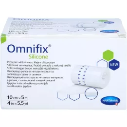 OMNIFIX Non-tissé de fixation silicone 10 cmx5 m, 1 pc