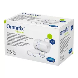 OMNIFIX Non-tissé de fixation silicone 10 cmx5 m, 1 pc