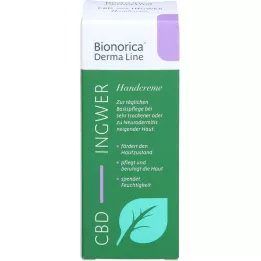 BIONORICA Derma Line gingembre-CBD Crème pour les mains, 50 ml