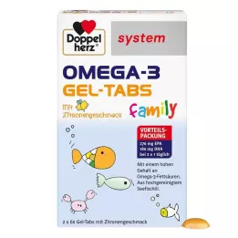DOPPELHERZ Tablettes de gel oméga-3 système familial, 120 pc