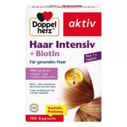 DOPPELHERZ Capsules Hair Intensive+Biotine, 100 capsules
