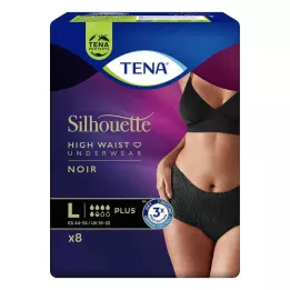 TENA SILHOUETTE plus L noir, 8 pcs