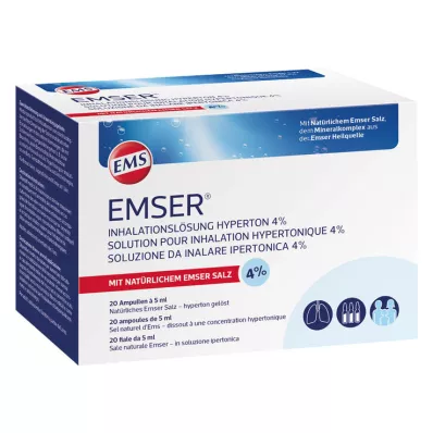EMSER Solution pour inhalation hypertonique 4%, 20X5 ml EMSER Solution pour inhalation hypertonique 4%, 20X5 ml