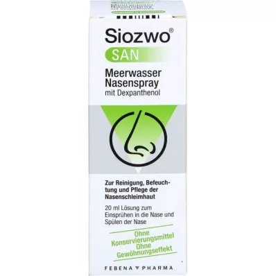 SIOZWO SAN Spray nasal deau de mer avec dexpanthénol, 20 ml