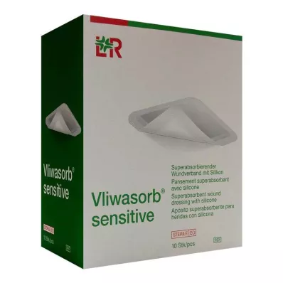 Vliwasorb sensible 10x20 cm superabsorb.pansement, 10 pc