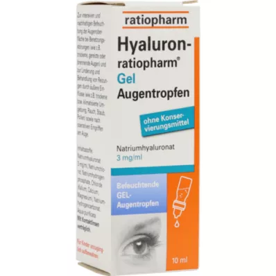 HYALURON-RATIOPHARM Gouttes oculaires en gel, 10 ml