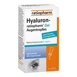 HYALURON-RATIOPHARM Gouttes oculaires en gel, 2X10 ml