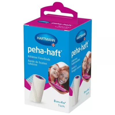 peha-haft® bandage de fixation cohésif sans latex 8 cm x 4 m, 1 pièce