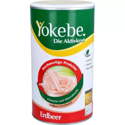 YOKEBE Poudre de fraise sans lactose NF2, 500 g