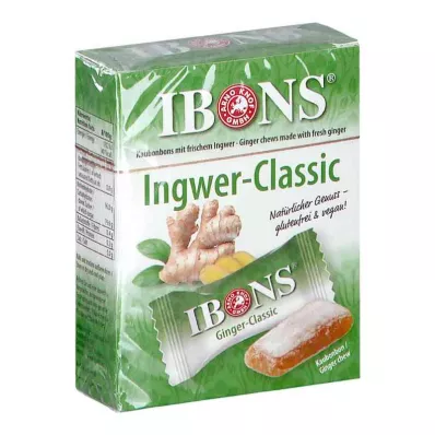 IBONS Boîte de bonbons à mâcher au gingembre, 60 g