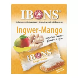IBONS Boîte de bonbons à mâcher au gingembre et à la mangue, 60 g