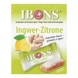 IBONS Boîte de bonbons à mâcher au gingembre et au citron, 60 g