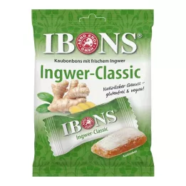 IBONS Sachet de bonbons à mâcher au gingembre classique, 92 g