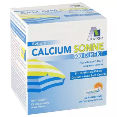 CALCIUM SONNE 500 Direkt Portions en sticks, 60 sticks