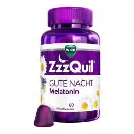 WICK ZzzQuil Bonne Nuit Gommes souples, 60 pces