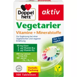 DOPPELHERZ Végétarien Vitamines+minéraux actifs, 100 pc