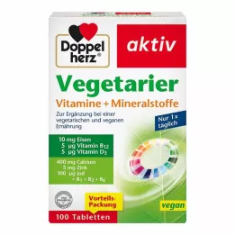 DOPPELHERZ Végétarien Vitamines+minéraux actifs, 100 pc