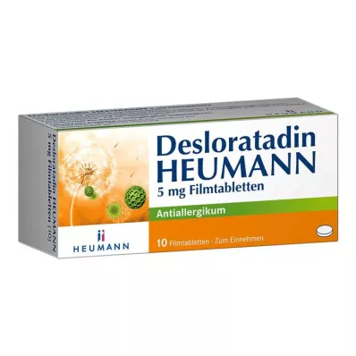 Desloratadine HEUMANN 5 mg comprimés pelliculés, 10 pc