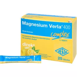 MAGNESIUM VERLA 400 Citron, granules directes, 25 pcs