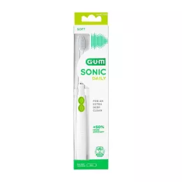 GUM SONIC DAILY Brosse à dents sonique blanche, 1 pc