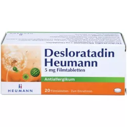 DESLORATADIN Heumann 5 mg comprimés pelliculés, 20 pc